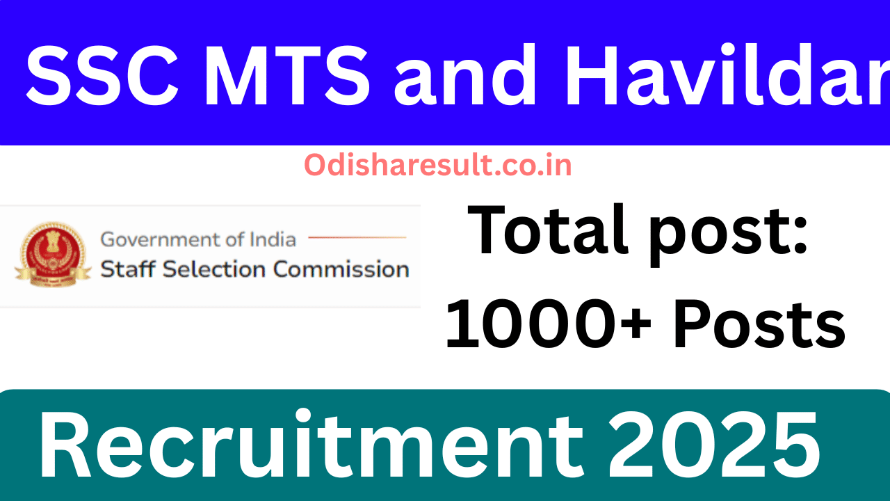 SSC MTS and Havildar Recruitment 2025